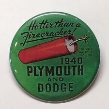 1940 Plymouth Dodge Advertising Pocket Mirror Vintage Style picture