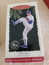 1996 Nolan Ryan Hallmark Keepsake Ornament #1 At the Ballpark Series New In Box picture