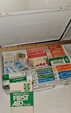 Vintage Zee Medical Wall Mount First Aid Kit Metal Storage Box 14