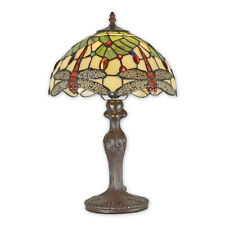9934339-d Colorful Lead Glass Table Lamp Vintage Tiffan.stil 12 3/16x18 1/2in picture