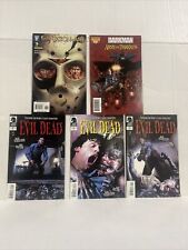 Lot Of 5 Horror Comics: Evil Dead 1 3 4, FREDDY VS  JASON VS ASH 6, Darkman picture