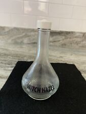OLD WITCH HAZEL TEXTURED GLASS BOTTLE FOR APOTHECARY OR BARBER SPLASH TOP picture