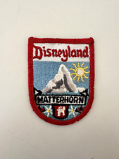 RARE Vtg 1960s Disneyland Matterhorn Bobsleds Patch from Cast Member Uniform picture
