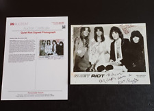RANDY RHOADS SIGNED /AUTOGRAPH QUIET RIOT PROMOTIONAL PHOTOGRAPH HOLLYWOOD 1979 picture