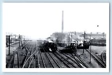 Buffalo New York Postcard Broadway-Bailey Yard Roundhouse Locomotive Train 1940 picture