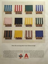 Glen Raven Sunbrella Awnings Acrilan Acrylic Fiber Fabrics Vintage Print Ad 1964 picture