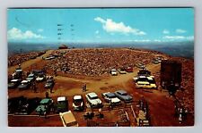 Pikes Peak CO-Colorado, Parking Area At Top, Antique, Vintage c1960 Postcard picture