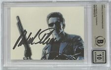 SIGNED Arnold Schwarzenegger Terminator Beckett BAS BGS GEM 10 Autographed COA picture