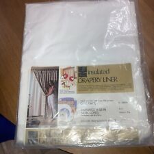 Vintage Sears Insulated Drapery Liner Pair  52 X 59 Nos picture