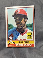 Jim Rice Autograph Signed Card 1976 Topps All Star Rookie  picture