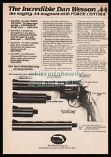 1981 DAN WESSON  Model 44VH Magnum Revolver Original PRINT AD picture
