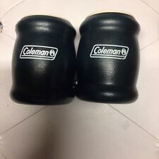 2 Vintage Coleman Insulated Soda Can Coozie Koozie Black Dad Boat picture