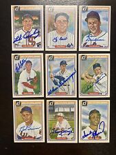 Signed LOU BOUDREAU - 1983 Donruss Hall of Fame Heroes Card HOF (d. 2001) picture