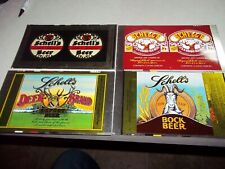 4 Vintage SCHELL'S BEER Unrolled CAN SHEETS New Ulm Minnesota Mn Bar Tavern picture