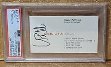 Cesar Pelli Autograph Signed PSA DNA Business Card World Financial Center NYC  picture