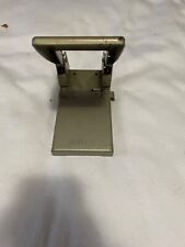 Vintage Bates Perforator Two Hole Punch Model 2 Gray Metal picture