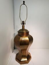 Vintage Antique Fredrick Cooper Brass Copper Art Craft Table Lamp Ginger Jar Urn picture