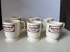 Lot 6 Vintage Bunn Omatic Coffee Plasti cCup 8 oz Advertising 70s 80s Diner Cafe picture