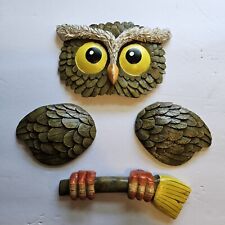 Vintage 4 Piece Owl Wall Hanging picture