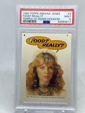 1984 Topps Indiana Jones Sticker #5 Food? Really? 🔥 PSA 9 - Pop 1 picture