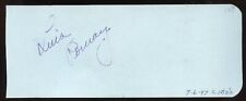 Lina Romay d2010 signed 2x5 cut autograph on 7-6-47 at Ciro's NightClub LA picture