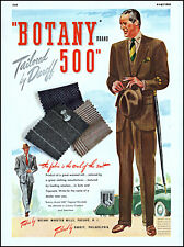 1946 Botany 500 men's suits Daroff tailored businessmen vintage art print ad L86 picture