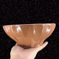 Vintage Haeger Brown Bowl Dish Planter Pottery Bowl Ceramic W Original Sticker picture