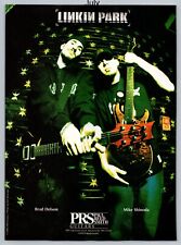 Mike Shinoda Brad Delson Linkin Park PRS Guitars 2002 Full Page Print Ad picture