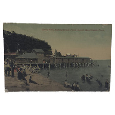 1914 Savin Rock Bathing Scene West Haven New Haven Connecticut Postcard Vintage picture
