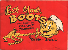 1948 U.S. NAVY vintage cartoon book BET YOUR BOOTS The Story of Recruit Training picture