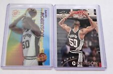 Lot of 2 David ROBINSON 1994-95 Topps Stadium Club - Clearcut #24 + #160 / Mint picture