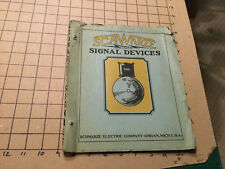 Vintage Original -- SCHWARZE electric SIGNAL DEVICES 1936 CATALOG & PRICES 32pgs picture