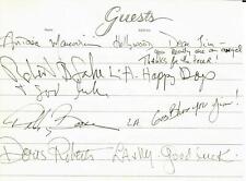 VERY RARE Multi Signed Guest Book Page JSA COA picture