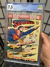 Superman #252 (CGC 7.5 - DC 1972) 100 Pages. Wraparound Cover. Neal Adams. picture