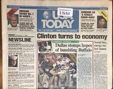 DALLAS COWBOYS SUPER BOWL CHAMPIONS-USA TODAY-2/1/1993-COMPLETE NEWSPAPER picture
