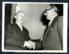 WEST GERMAN & BRITISH MINISTERS VON BRETANO & SELWYN LLOYD ENG 1955 Photo Y 246 picture