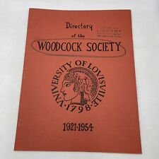 Directory Of The Woodcock Society University Of Louisville 1921-1954 picture