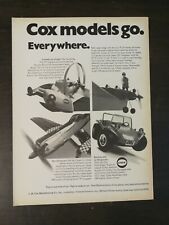 Vintage 1970 Cox Models Airplane Dune Buggy Full Page Original Ad picture