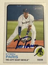 2022 TOPPS HERITAGE MINORS KYREN PARIS IP SIGNED CARD picture