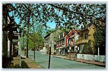 Bucks County Pennsylvania PA Postcard Mechanic Street Residence Section c1960's picture