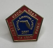 2007 Florida American Legion Lapel Hat Pin, Military NAVY ARMY AIR Force - 3/4” picture