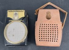 Vintage Realtone Black 8 Transistor Radio with Leather Case Model TR-1088 picture
