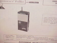 1963 HALLICRAFTERS CB RADIO SERVICE SHOP MANUAL MODEL LITTLEFONE CB-4 picture