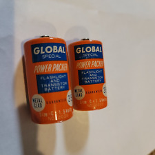 2 Vintage Rare GLOBAL Special Power Packer Size C No 2035 picture