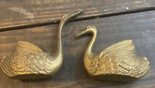 Set of Brass Swan Small Planters picture