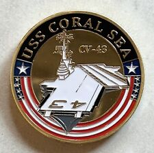 US NAVY - USS CORAL SEA  CV-43 Challenge Coin  picture