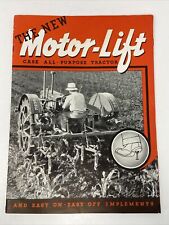 1935 J.I. John Case The New Motor-Lift Tractor Brochure Catalog Advertising picture
