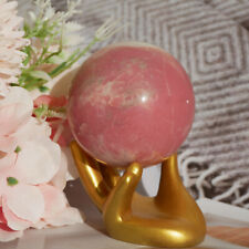 0.7LB Natural Pink Opal Sphere Reiki Energy Healing Crystal Ball Gems Home Decor picture