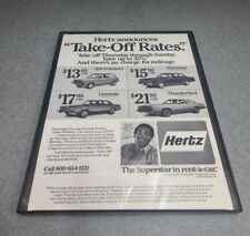 PRINT AD 1978 Hertz Rent-A-Car Take Off Rates Thur-Sun OJ Simpson Framed 8.5x11  picture