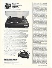 Vintage Micro Seiki MA 505  & DDX 1000 Turntables - 03/1978 picture